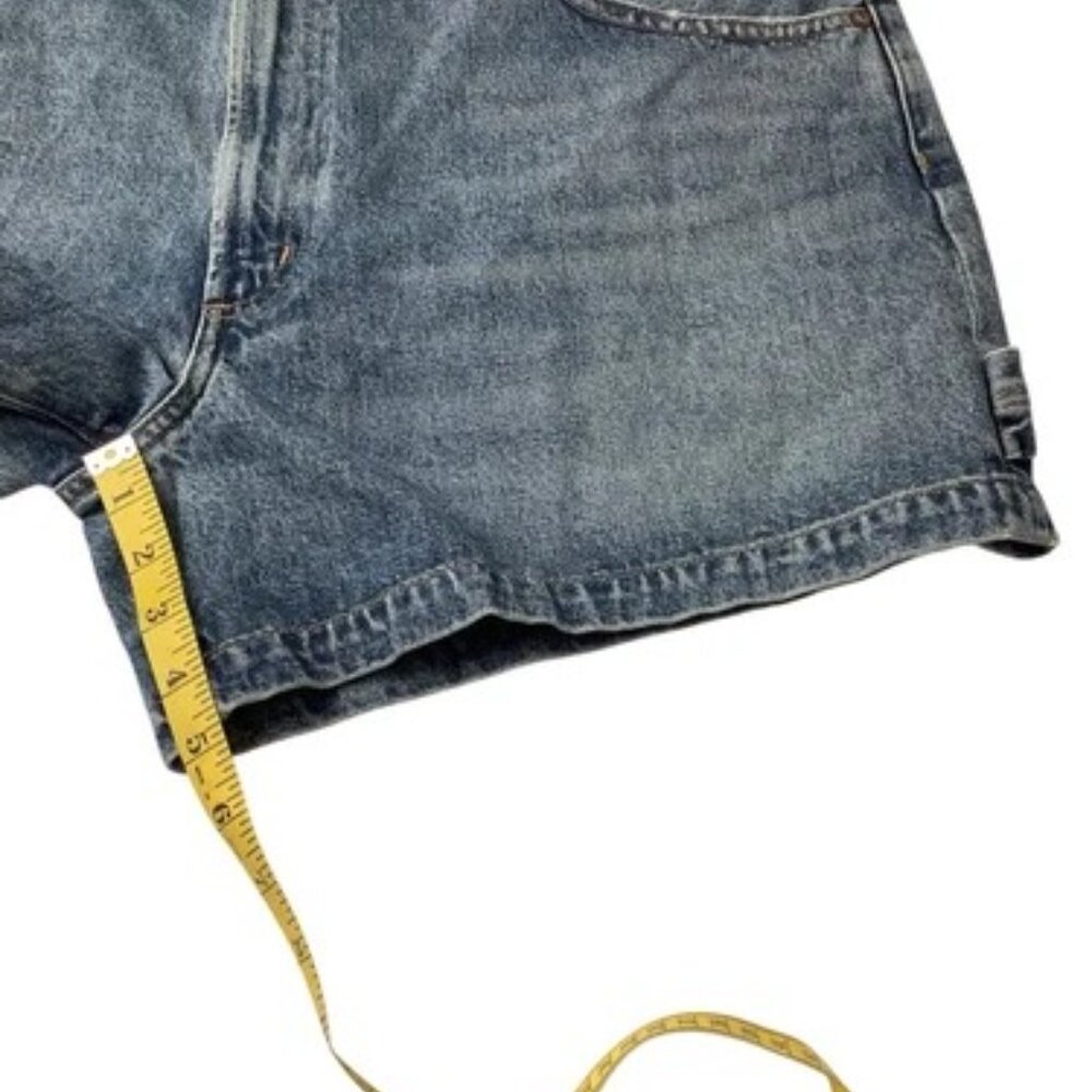 Agolde Light Blue Denim Carpenter Shorts - Picture 5 of 12